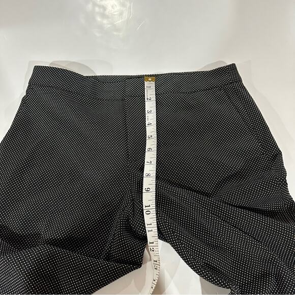 Zara Black & White Dot Print High Rise Ankle Length Dress Pants Size 6 - Picture 8 of 9
